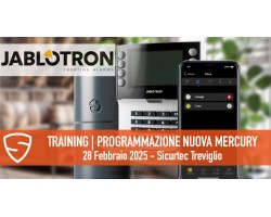 Jablotron training programmazione NUOVA MERCURY: iscriviti al corso a Treviglio